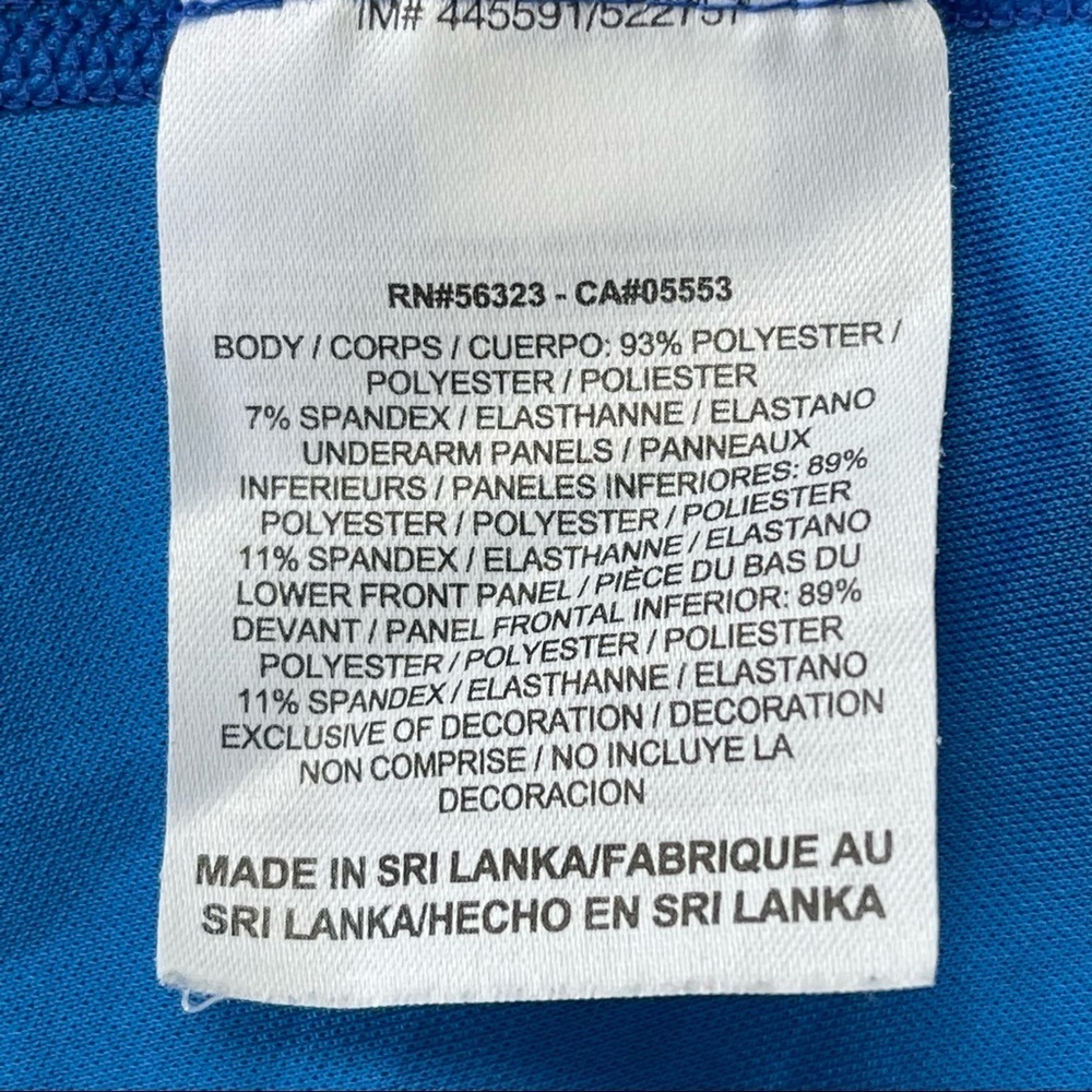 ✅ Nike Pro Combat Dri Fit Compression Cut Out Back blue tee shirt for women XXL - Picture 8 of 14